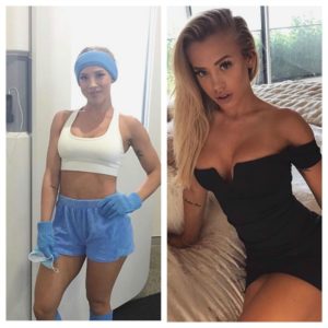 Tammy Hembrow wears TINY workout shorts to the gym on the Gold